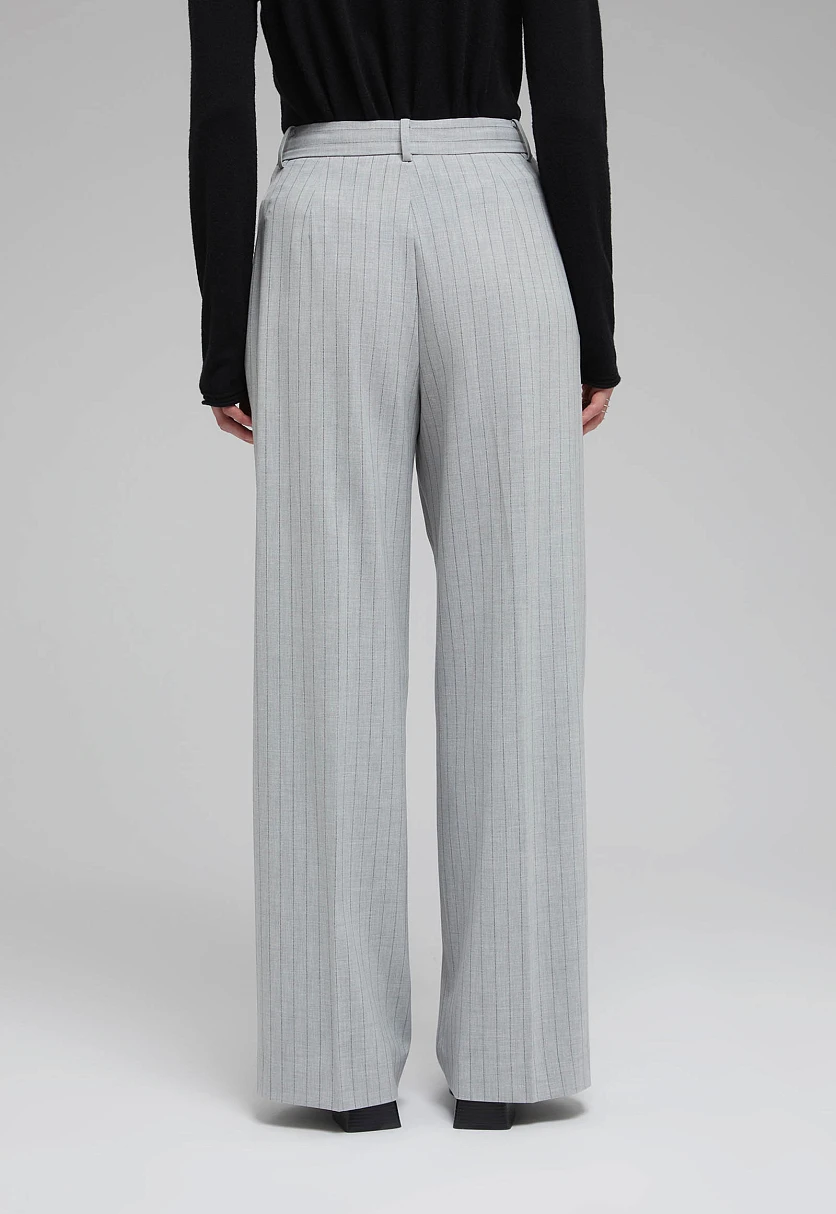 Прямые брюки в полоску, Модель FAF11080, Фото №11