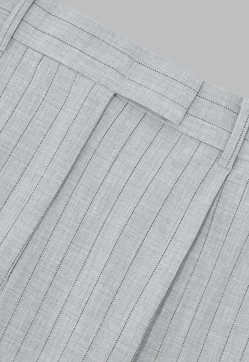 Прямые брюки в полоску, Модель FAF11080, Фото №6