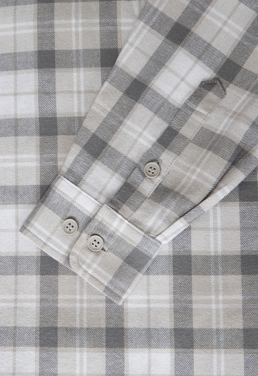 Рубашка оверсайз из хлопковой фланели, Модель FAF110102, Фото №7