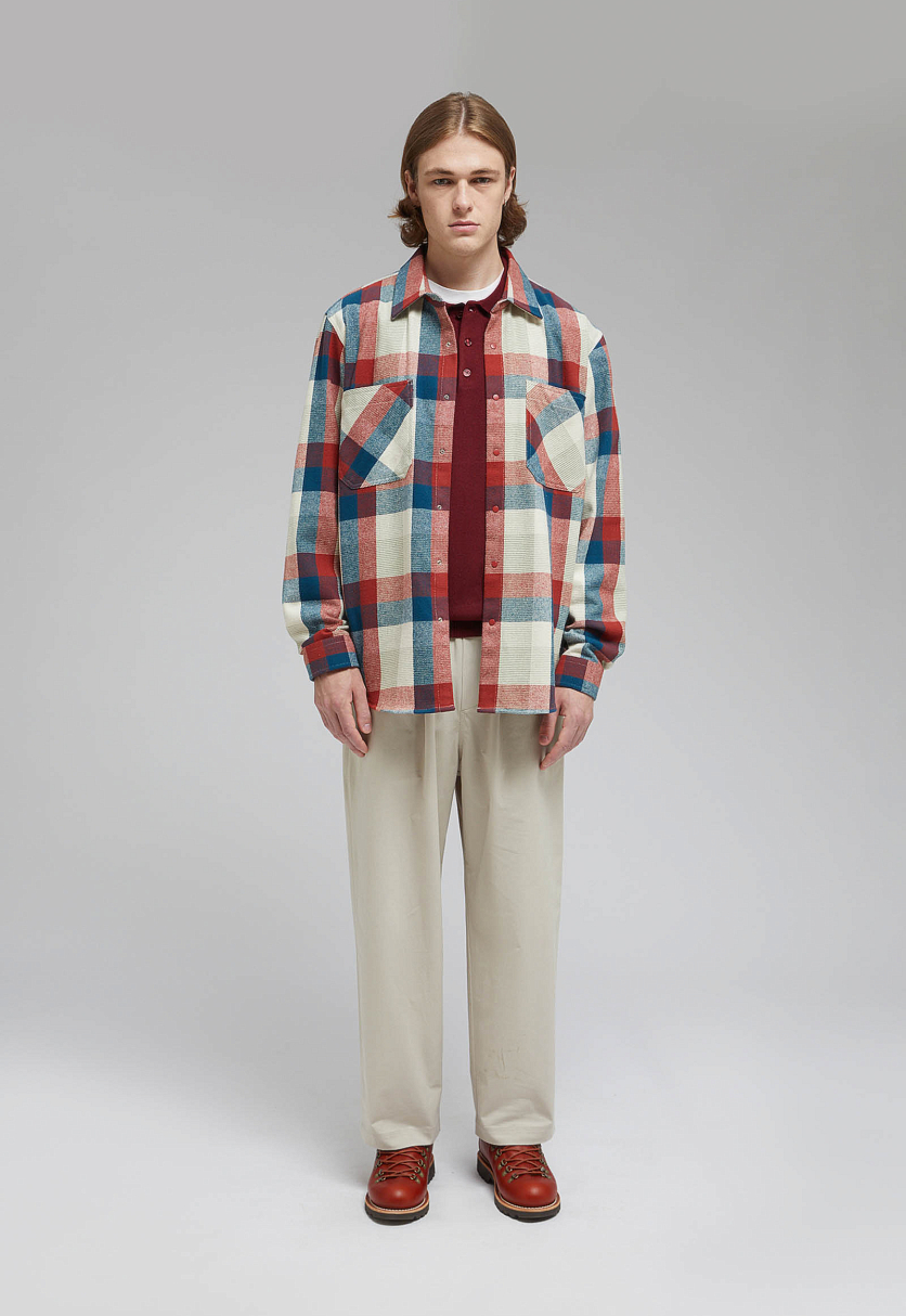 Рубашка из хлопковой фланели в клетку