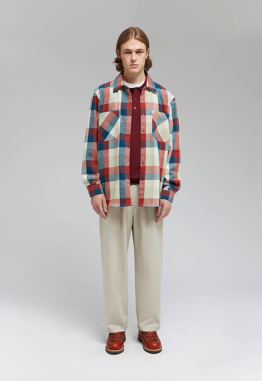 Рубашка из хлопковой фланели в клетку