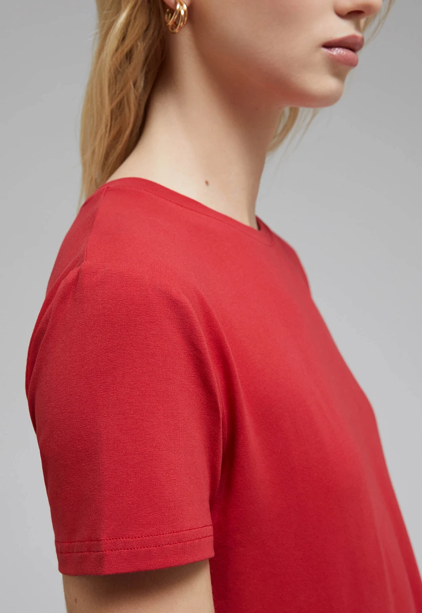 Футболка приталенного кроя из хлопка, Модель FAF110141, Фото №5