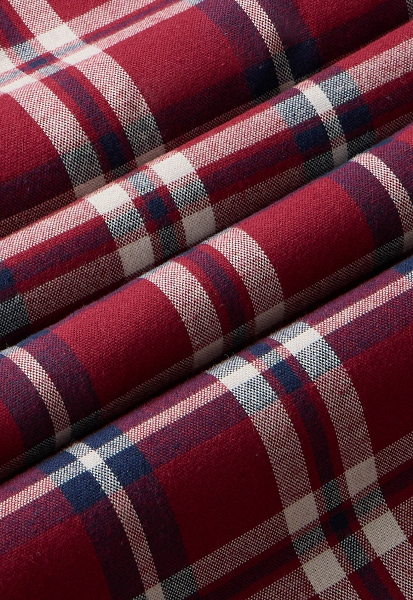 Рубашка из хлопковой фланели в клетку, Модель FAF21041, Фото №7