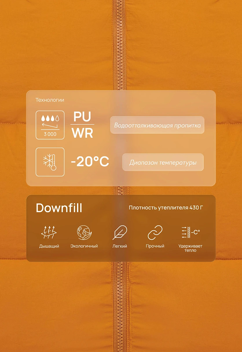 Утепленная куртка с капюшоном, Модель FAF21011, Фото №5