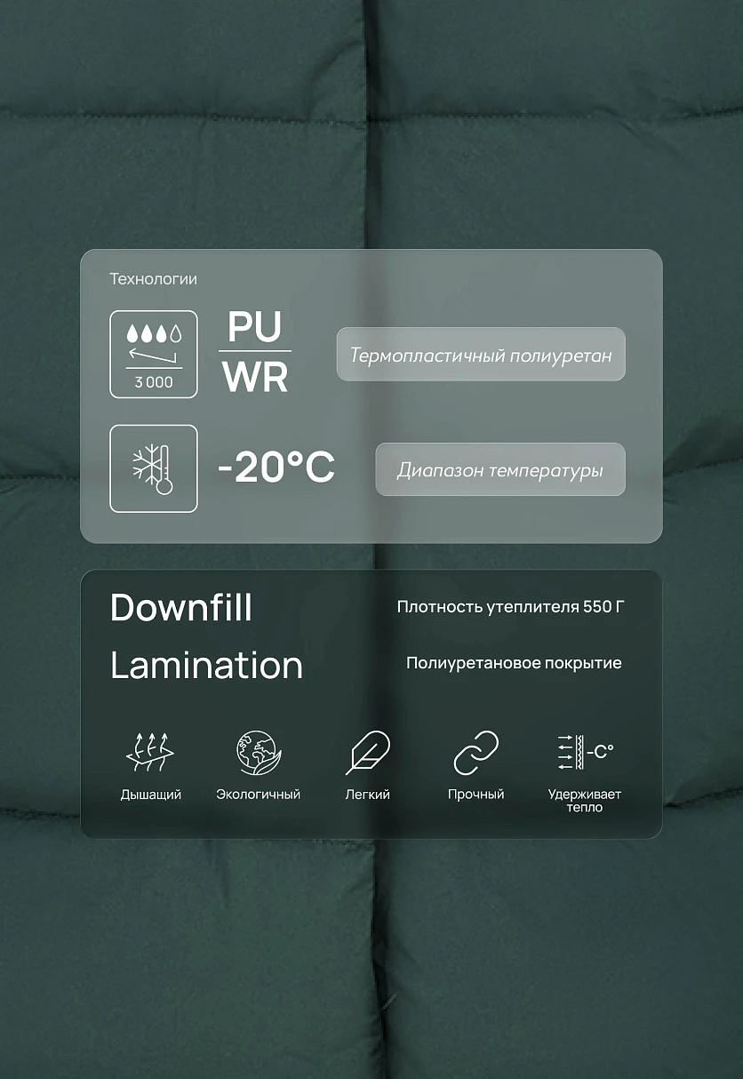 Утепленное пальто с капюшоном, Модель FAF11007, Фото №5