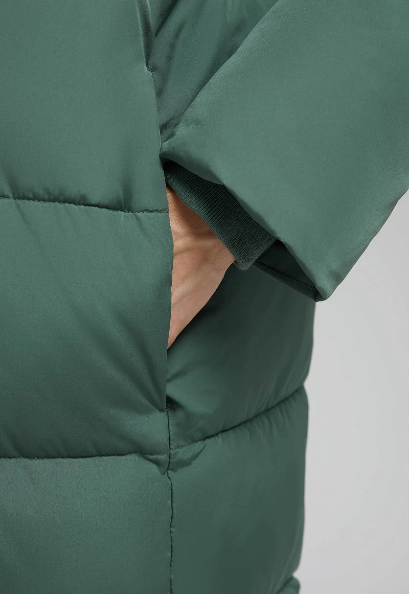 Утепленное пальто с капюшоном, Модель FAF11007, Фото №6