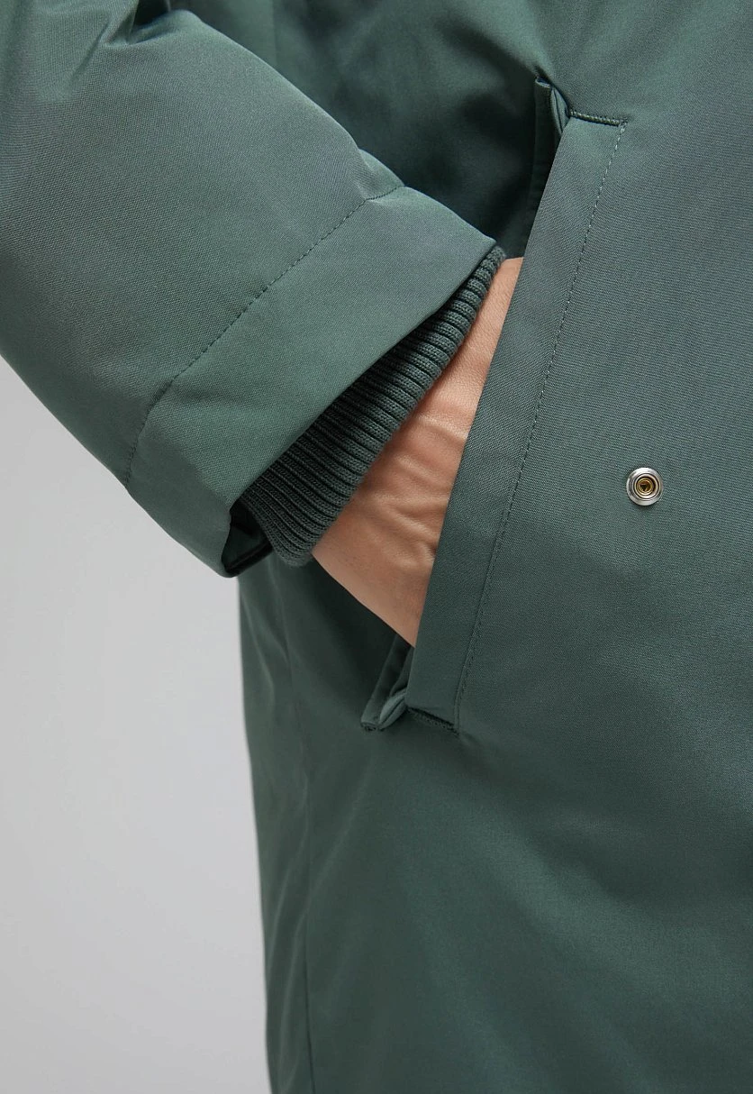 Утепленное пальто с капюшоном, Модель FAF110139, Фото №5