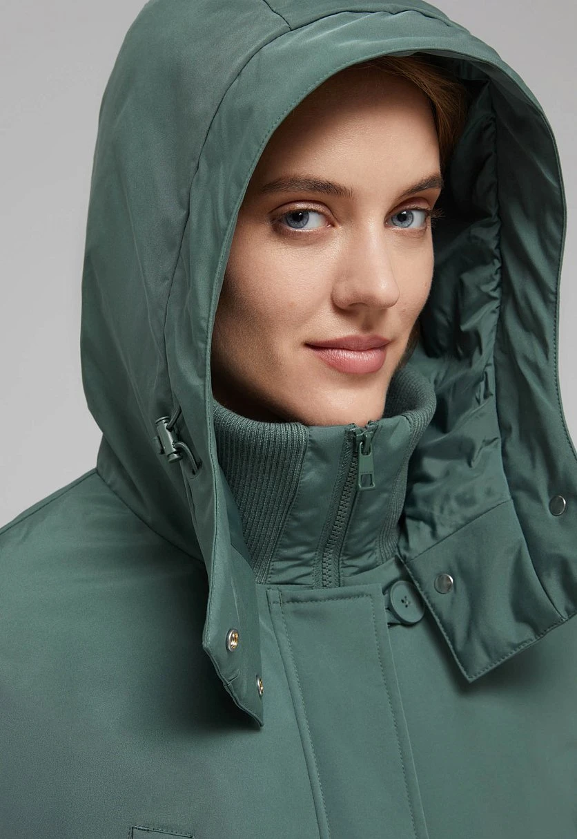 Утепленное пальто с капюшоном, Модель FAF110139, Фото №9