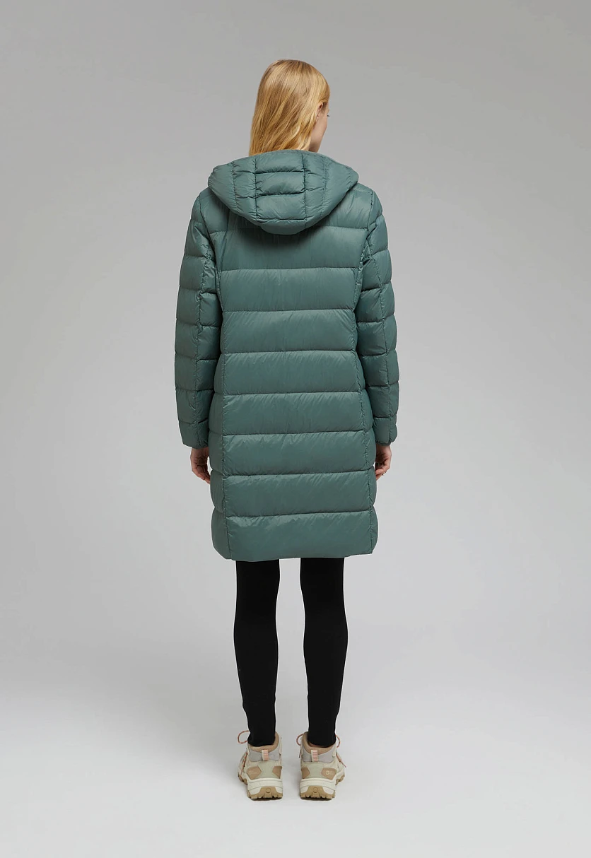 Стеганый пуховик с натуральным пухом, Модель FAF11041, Фото №4