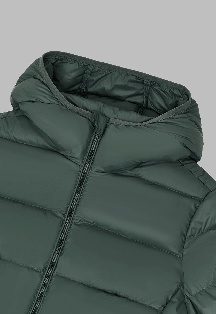 Стеганый пуховик с натуральным пухом, Модель FAF11041, Фото №6