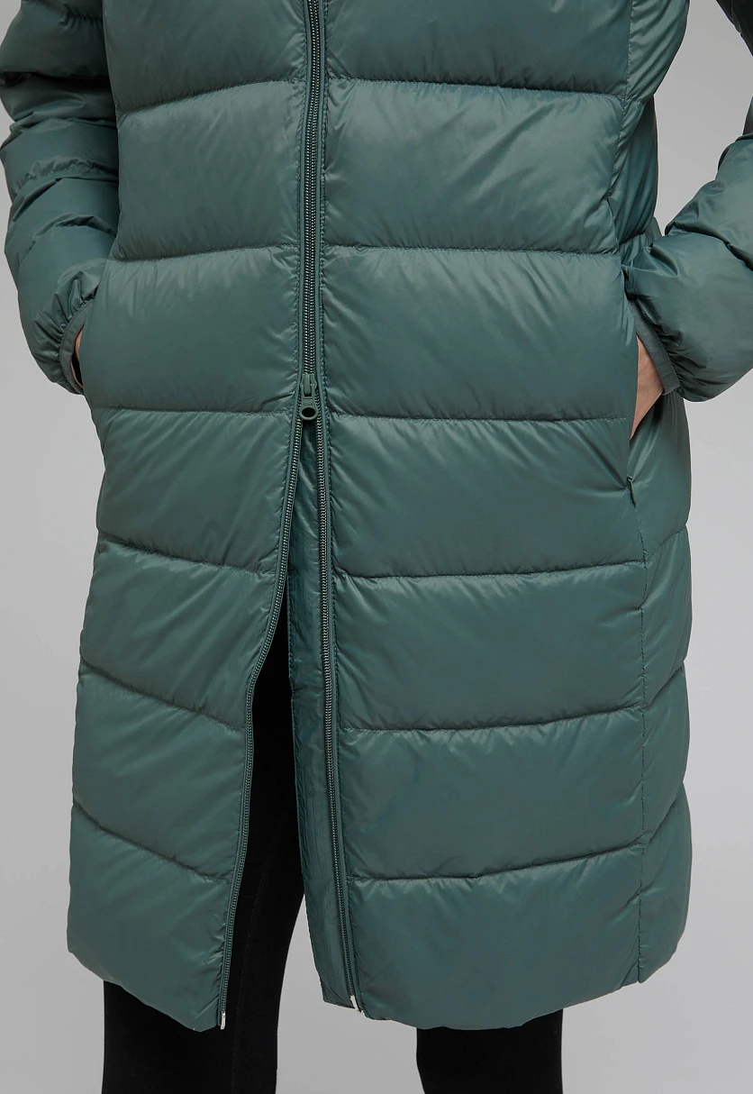 Стеганый пуховик с натуральным пухом, Модель FAF11041, Фото №6