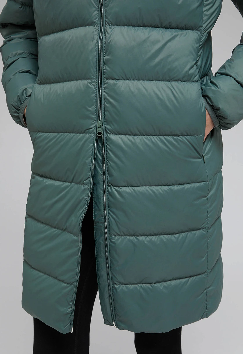 Стеганый пуховик с натуральным пухом, Модель FAF11041, Фото №5