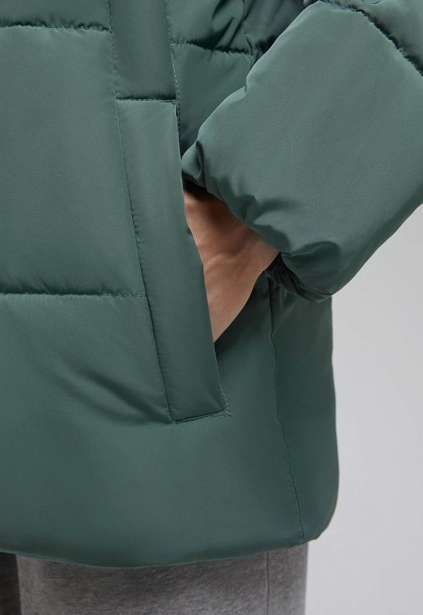 Утепленная куртка с капюшоном, Модель FAF11044, Фото №7