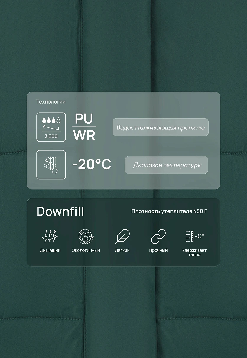 Утепленная куртка с капюшоном, Модель FAF11044, Фото №7