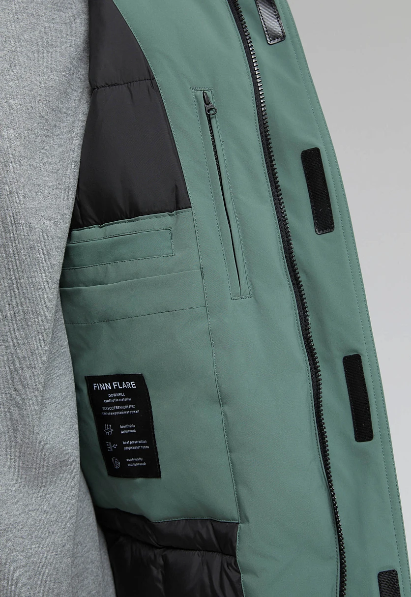 Утепленная куртка с капюшоном, Модель FAF21001, Фото №10