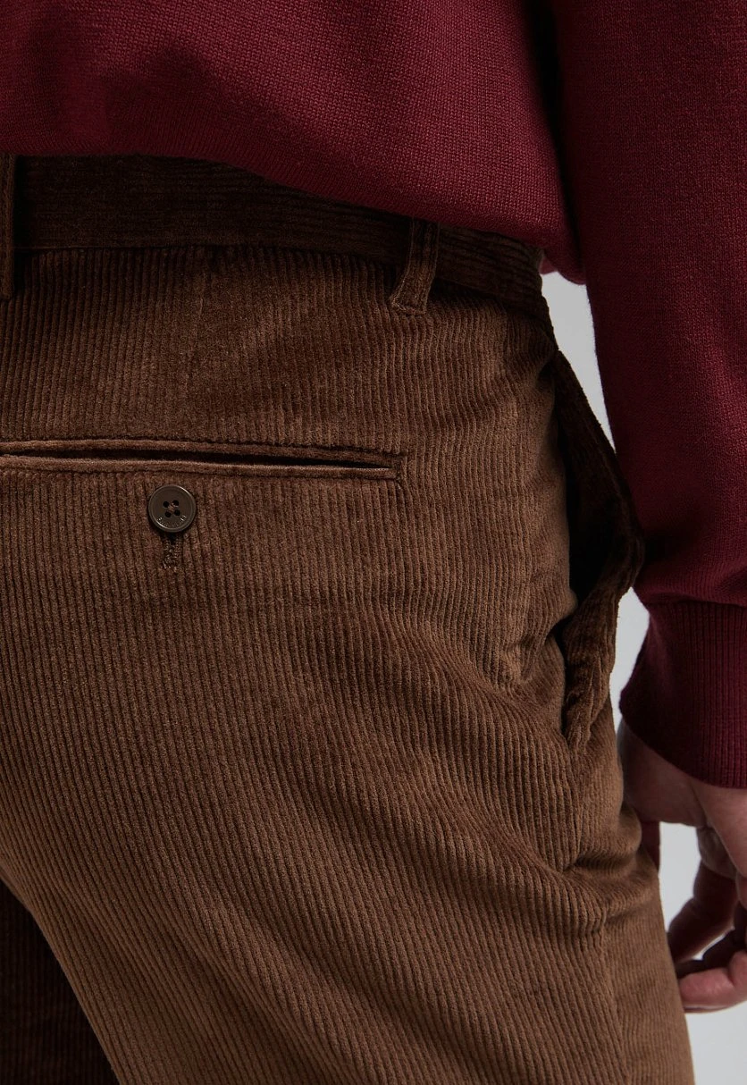 Брюки прямого кроя из хлопка, Модель FAF21071, Фото №4