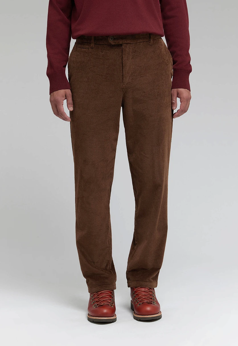 Брюки прямого кроя из хлопка, Модель FAF21071, Фото №6