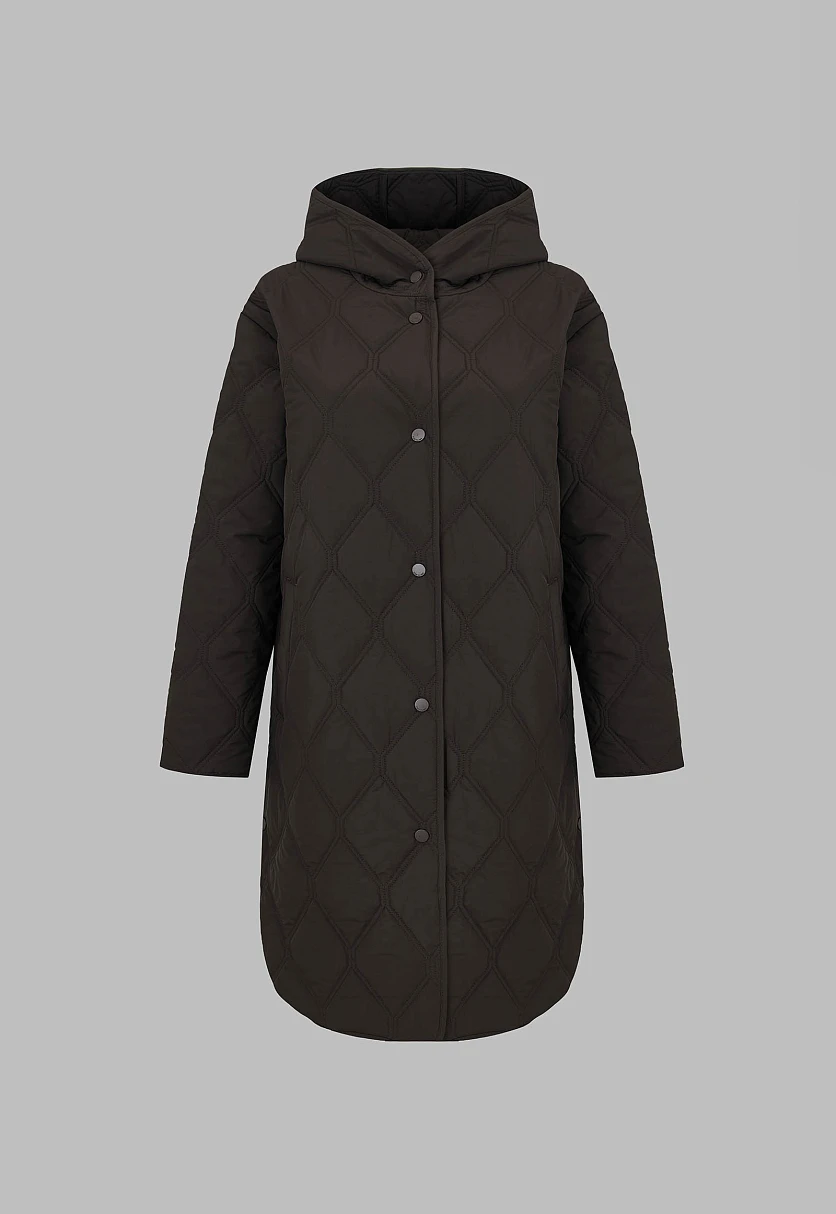 Утепленное пальто с капюшоном, Модель FAF110136, Фото №2
