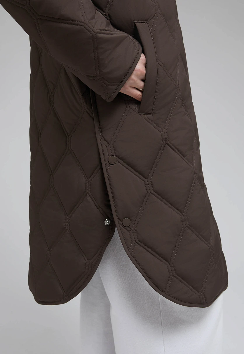 Утепленное пальто с капюшоном, Модель FAF110136, Фото №6