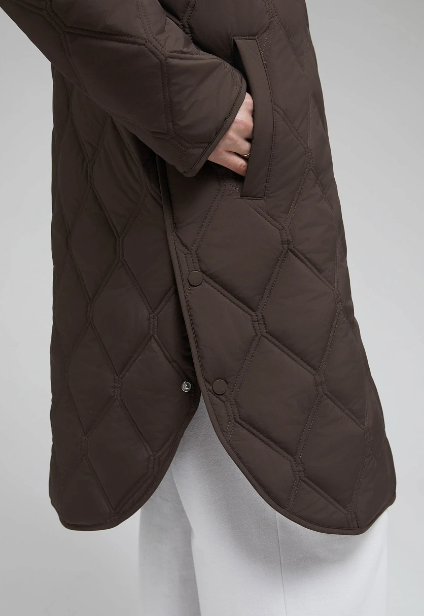 Утепленное пальто с капюшоном, Модель FAF110136, Фото №5