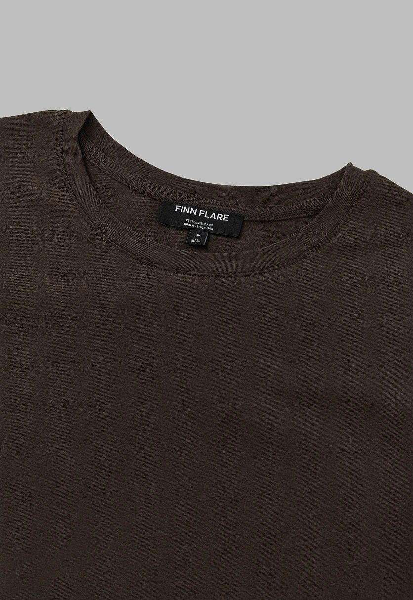 Футболка приталенного кроя из хлопка, Модель FAF110141, Фото №6