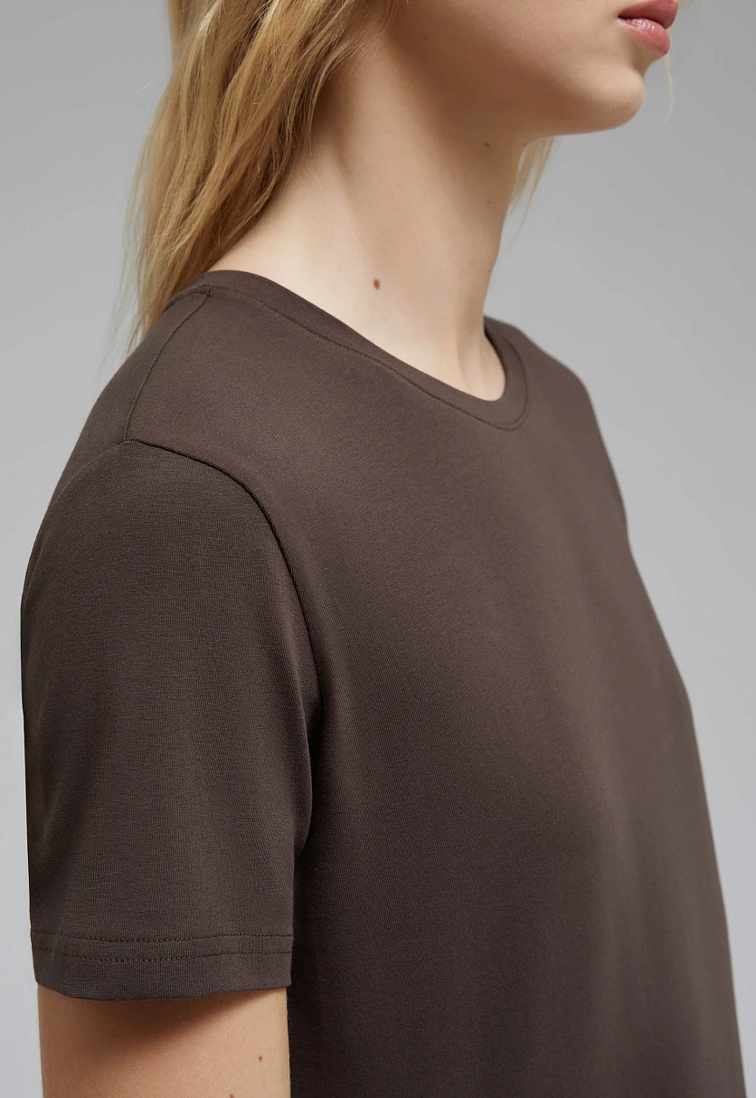 Футболка приталенного кроя из хлопка, Модель FAF110141, Фото №5