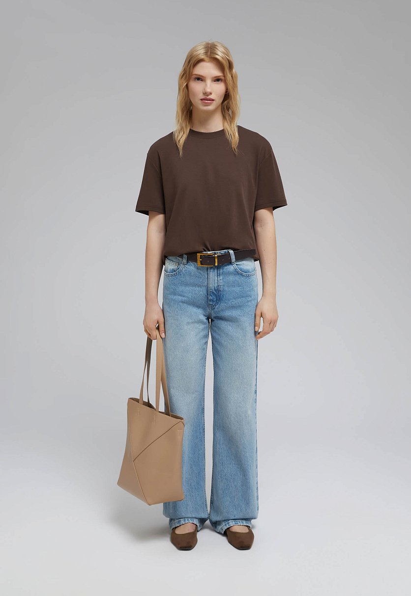 Футболка свободного кроя из хлопка