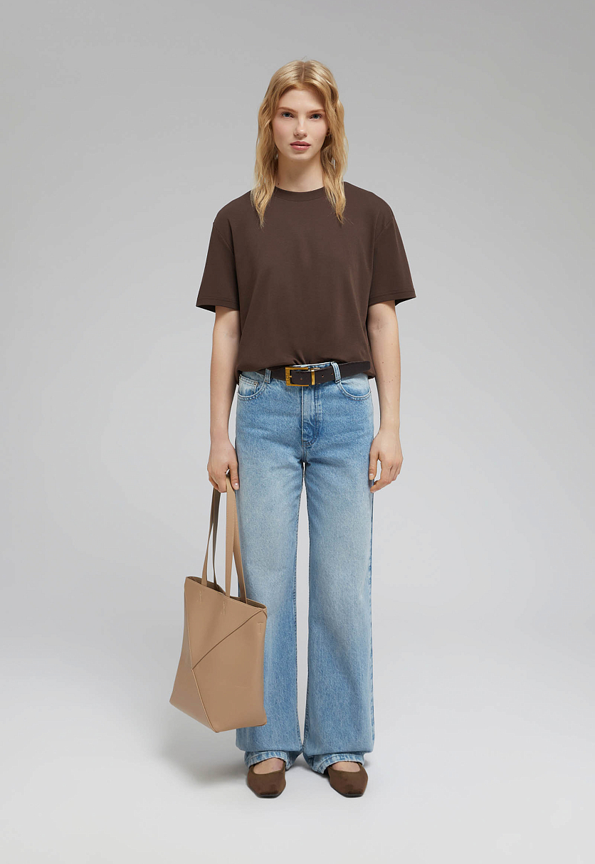 Футболка свободного кроя из хлопка