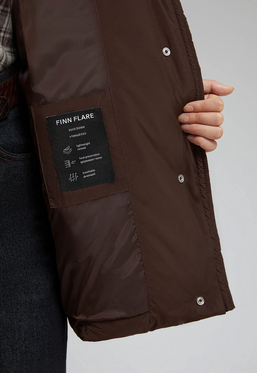 Пуховик с натуральным пухом, Модель FAE11047, Фото №9