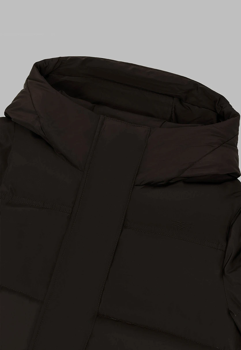 Длинный пуховик с натуральным пухом, Модель FAF11045, Фото №7