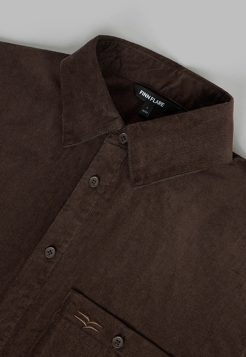 Рубашка из вельвета, Модель FAF210103, Фото №5