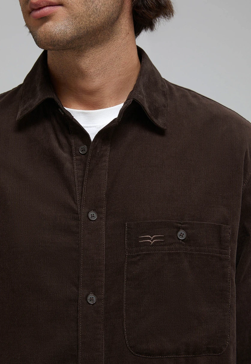 Рубашка из вельвета, Модель FAF210103, Фото №8