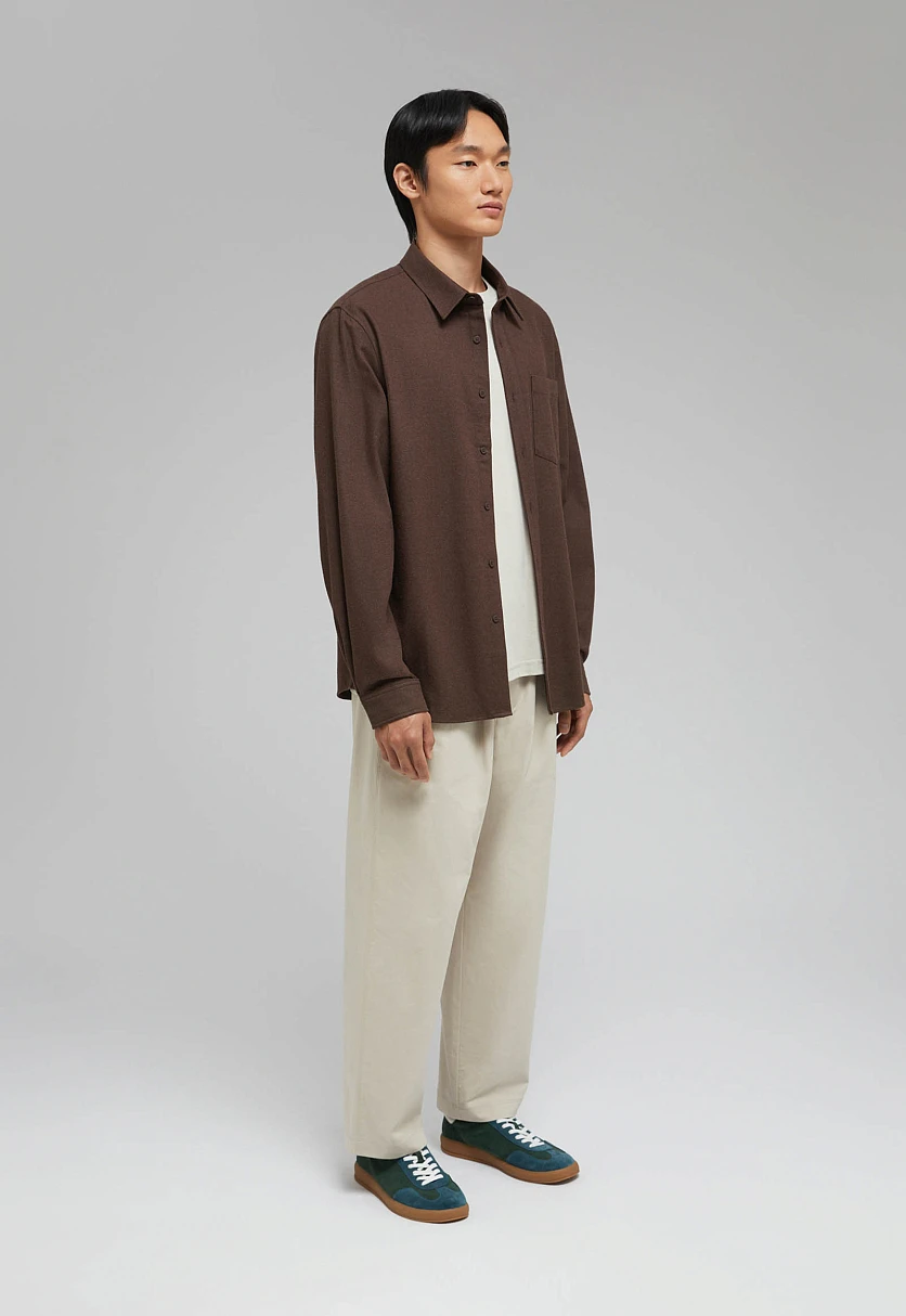 Рубашка из фланели, Модель FAF21040, Фото №2