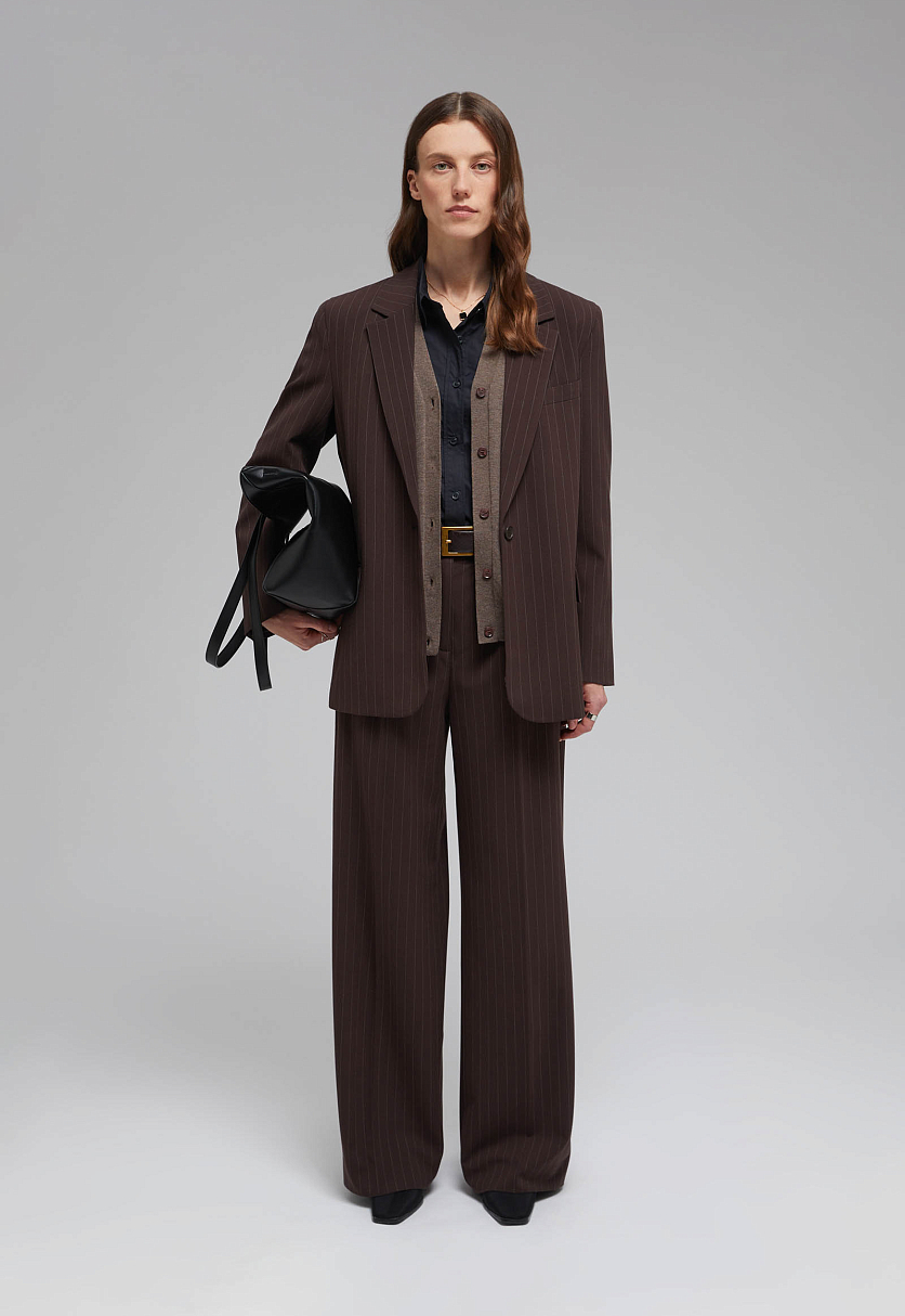 Прямые брюки в полоску