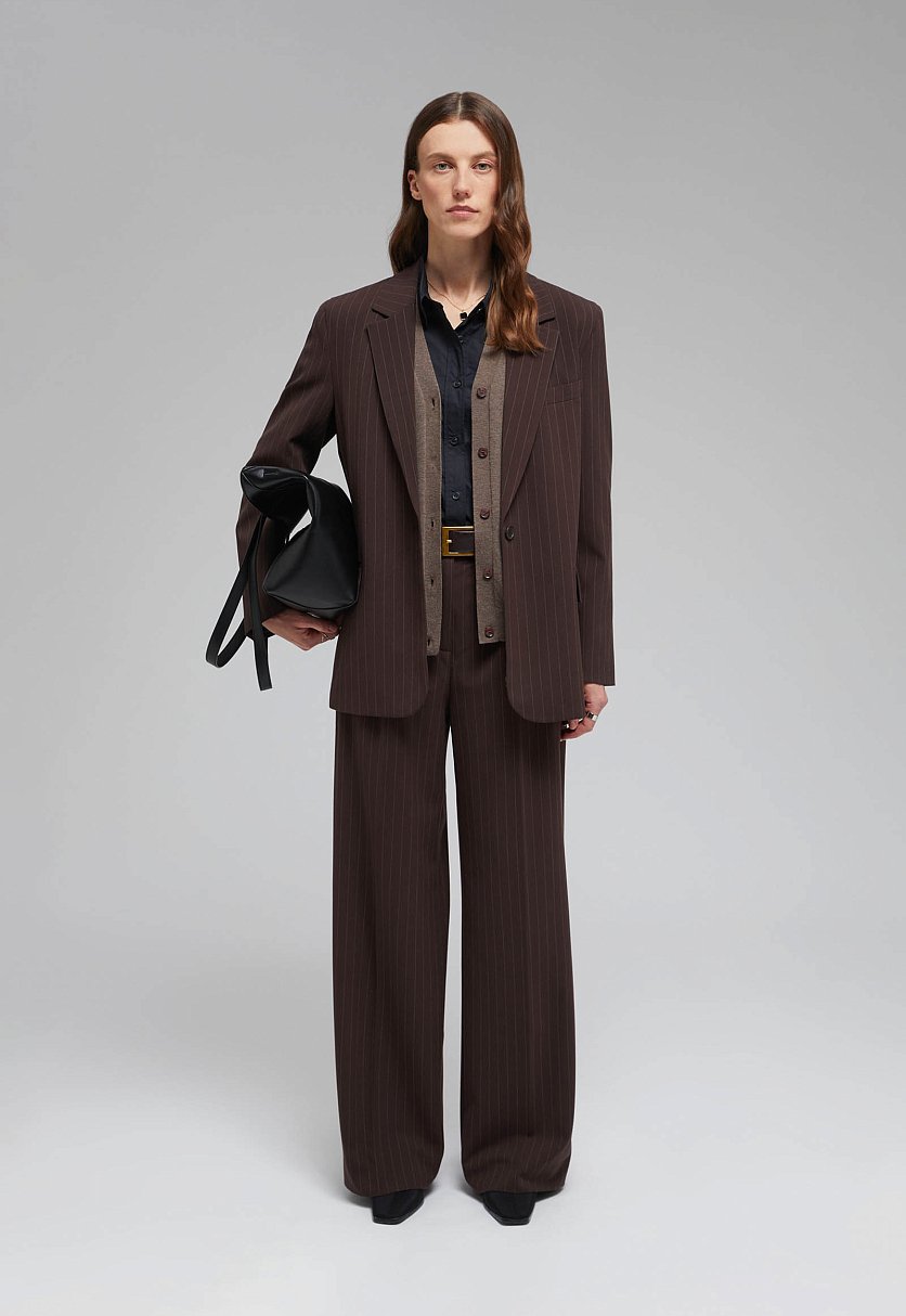 Прямые брюки в полоску