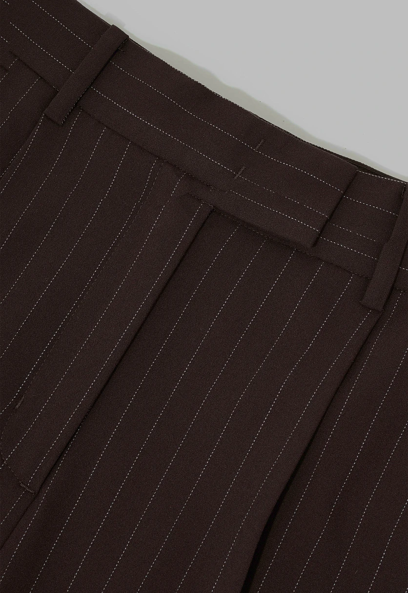 Прямые брюки в полоску, Модель FAF11080, Фото №5