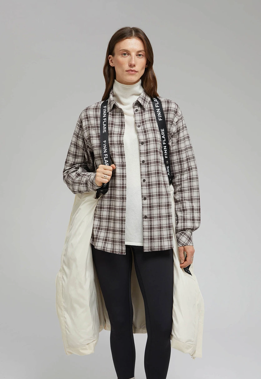 Утепленное пальто с капюшоном, Модель FAF11011, Фото №9