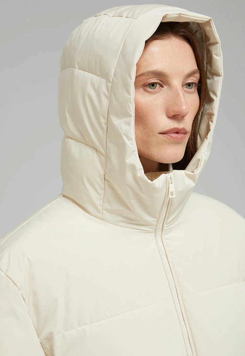 Утепленное пальто с капюшоном, Модель FAF11011, Фото №5