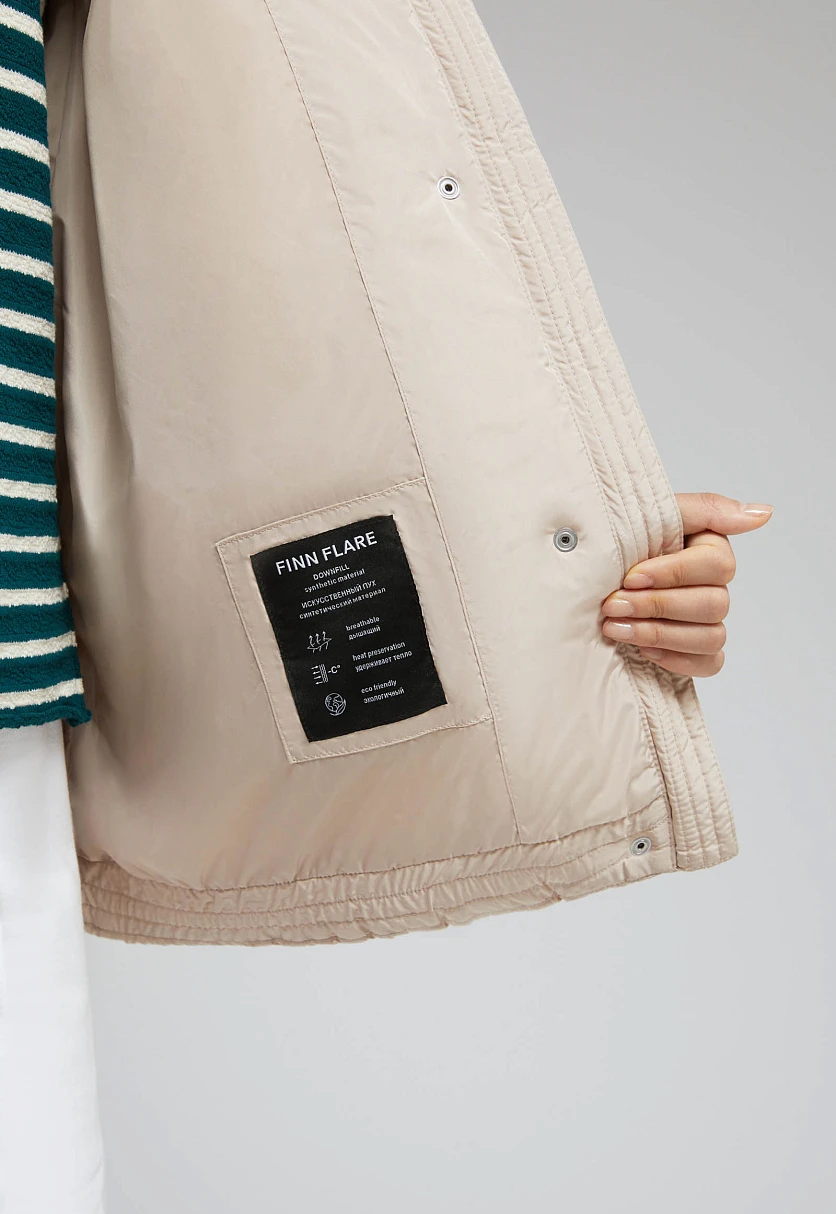 Стеганая куртка с капюшоном, Модель FAF11006, Фото №10