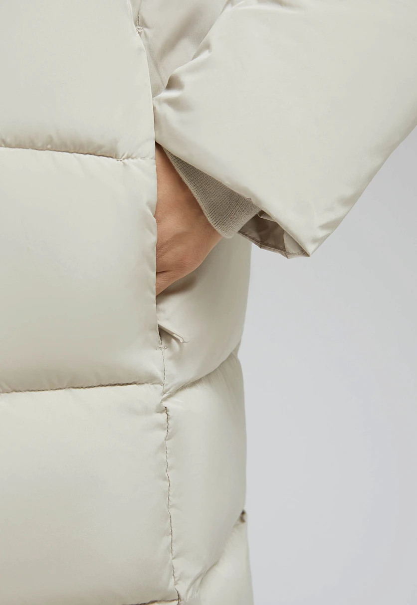 Утепленное пальто с капюшоном, Модель FAF11007, Фото №5