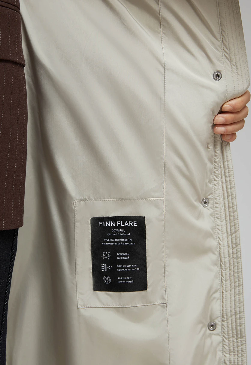 Утепленное пальто с капюшоном, Модель FAF11007, Фото №11