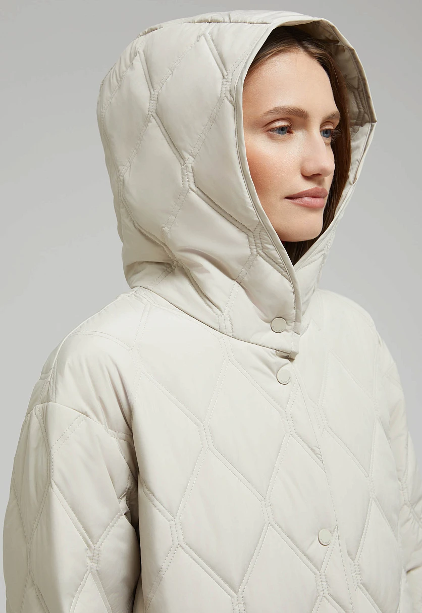 Утепленное пальто с капюшоном, Модель FAF110136, Фото №8