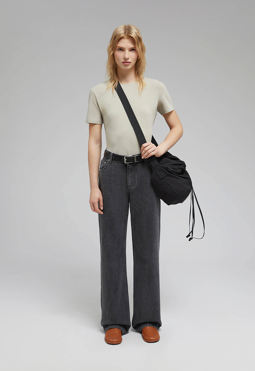 Футболка приталенного кроя из хлопка