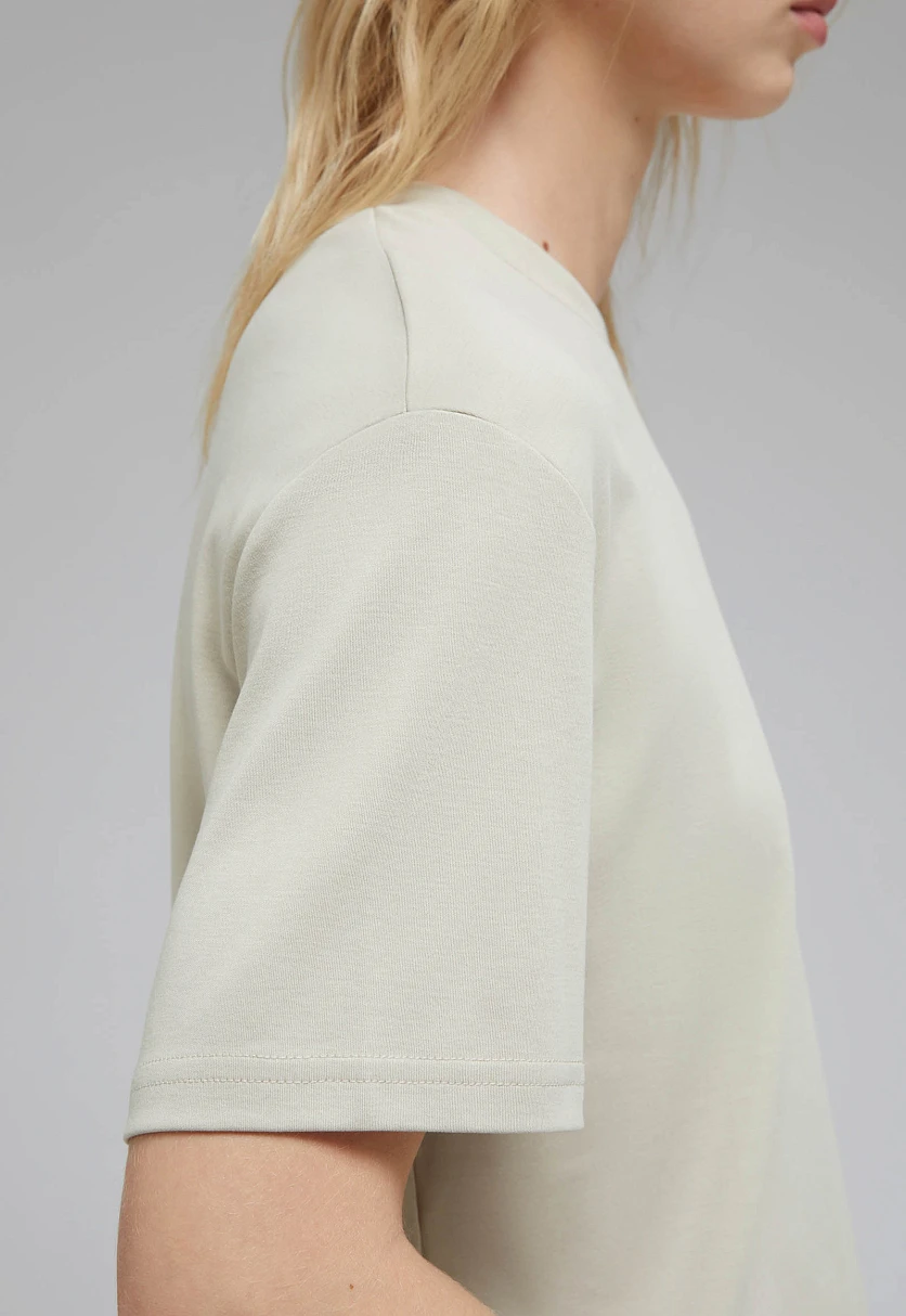 Футболка свободного кроя из хлопка, Модель FAF110142, Фото №6