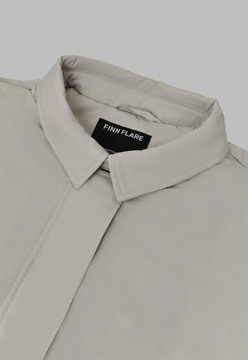 Утепленная куртка с отложным воротником, Модель FAF11031, Фото №6