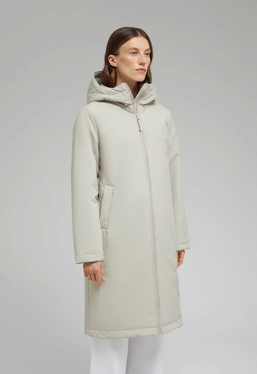 Утепленное пальто с капюшоном, Модель FAF11032, Фото №12