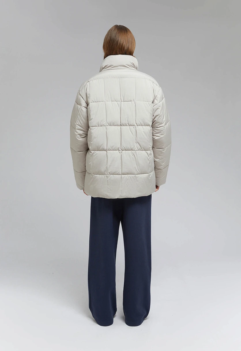 Утепленная куртка с воротником-стойкой, Модель FAF21067, Фото №3