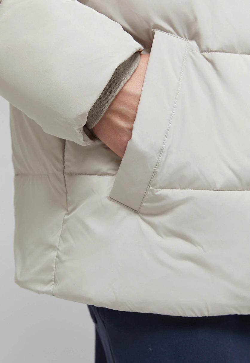 Утепленная куртка с воротником-стойкой, Модель FAF21067, Фото №5