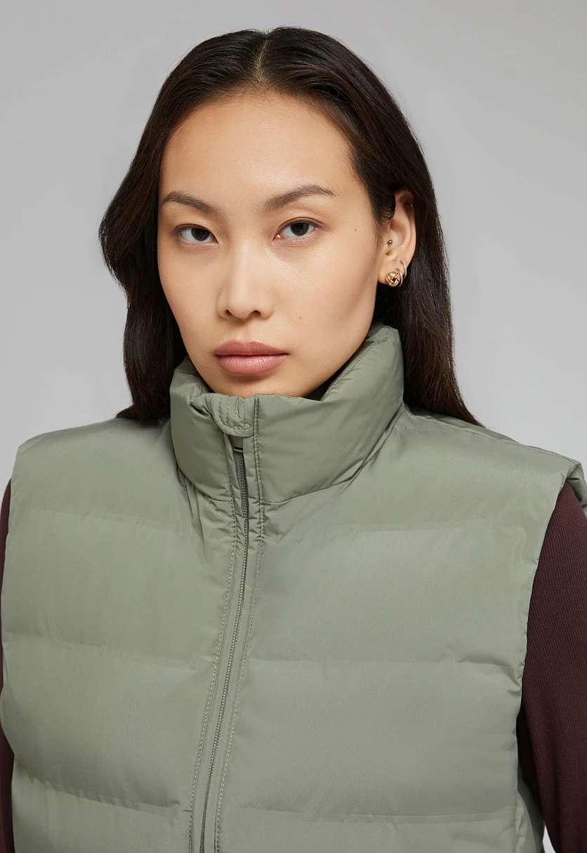 Утепленный стеганый жилет, Модель FAF11047, Фото №9