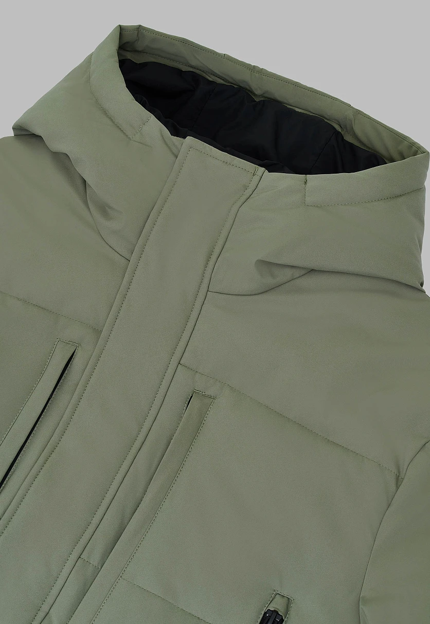 Утепленная куртка с капюшоном, Модель FAF21019, Фото №6